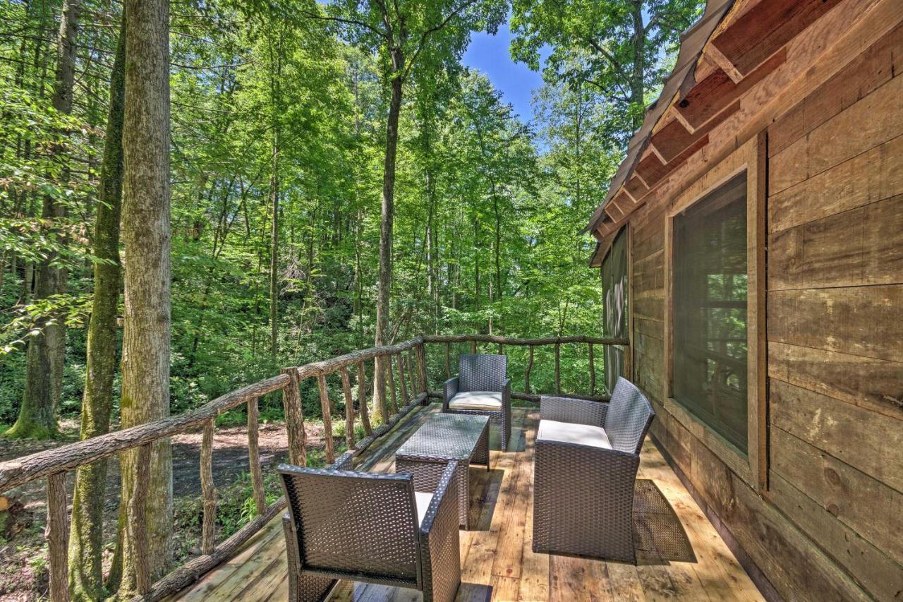 Creekside Cabin With Deck In Pisgah Forest! Barnardsville المظهر الخارجي الصورة