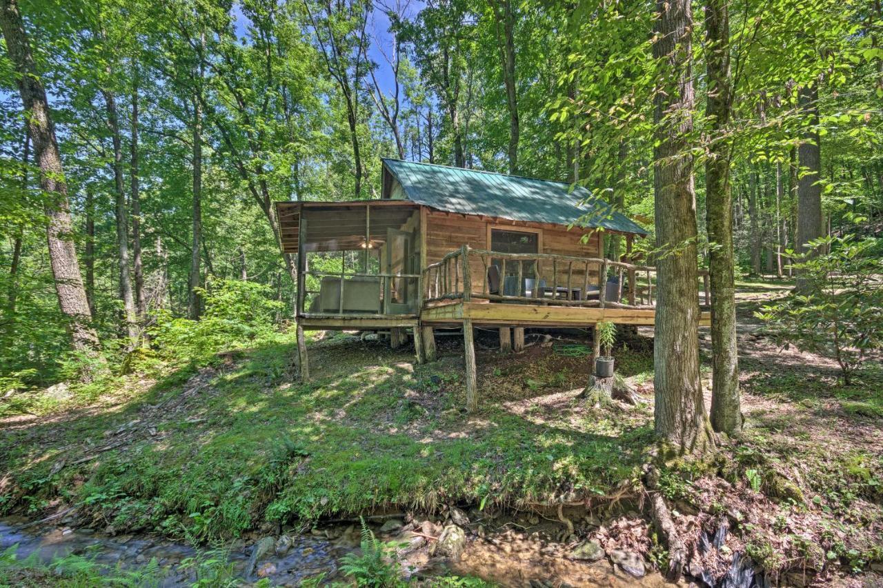 Creekside Cabin With Deck In Pisgah Forest! Barnardsville المظهر الخارجي الصورة