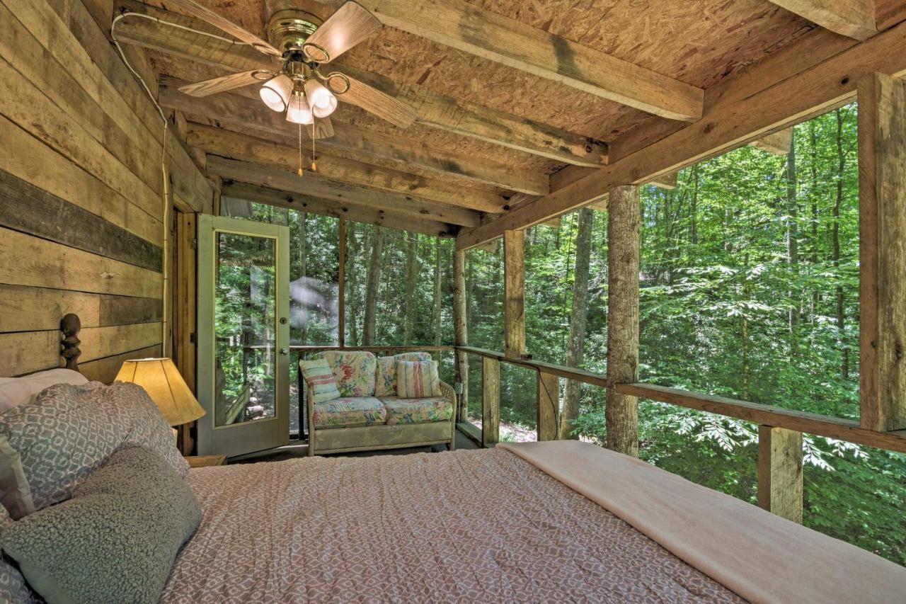 Creekside Cabin With Deck In Pisgah Forest! Barnardsville المظهر الخارجي الصورة