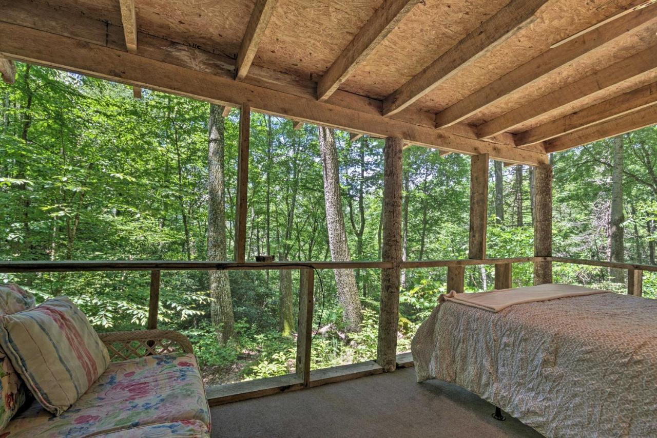 Creekside Cabin With Deck In Pisgah Forest! Barnardsville المظهر الخارجي الصورة