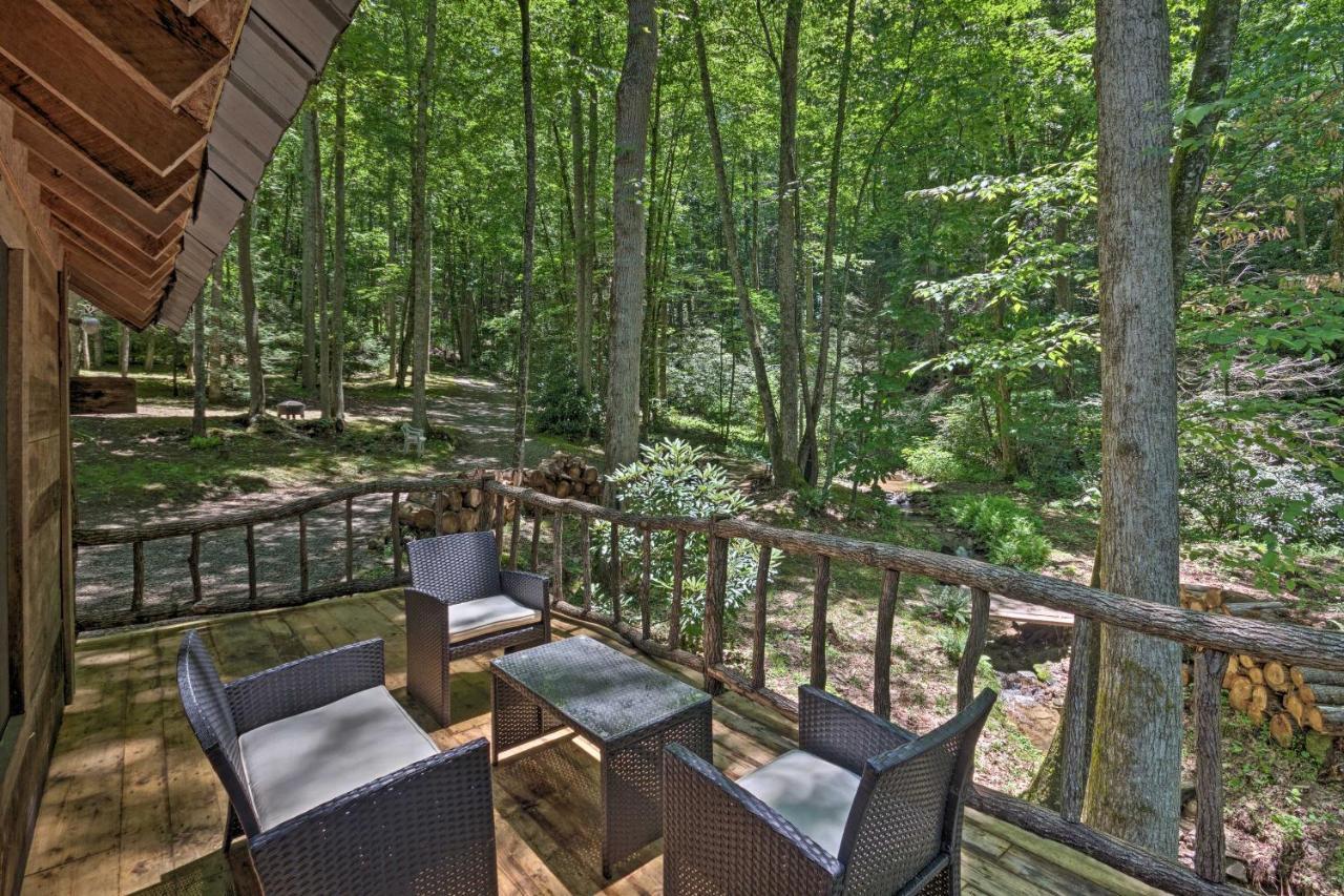 Creekside Cabin With Deck In Pisgah Forest! Barnardsville المظهر الخارجي الصورة